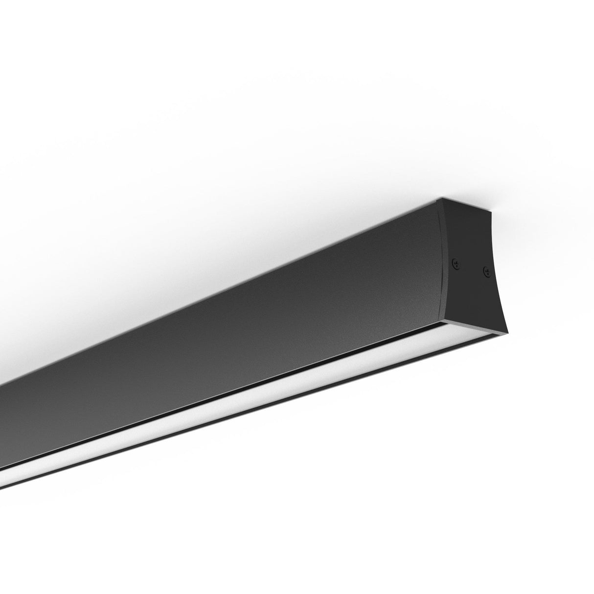 Hanok Linear LED Flush Ceiling Light 4000K 38W - Black