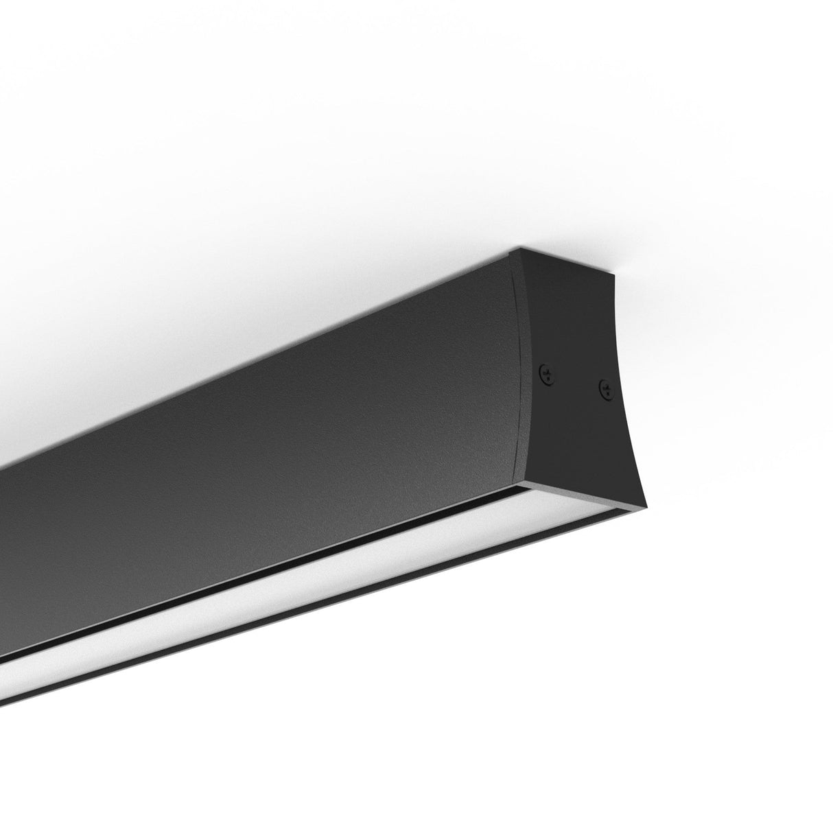 Hanok Linear LED Flush Ceiling Light 3000K 14W - Black