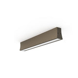 Hanok Linear LED Flush Ceiling Light 3000K 14W - Sand Brown