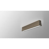 Hanok Linear LED Flush Ceiling Light 3000K 14W - Sand Brown