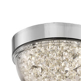 Harper Small LED Crystal Flush Ceiling Light 4000K 6W - Polished Chrome