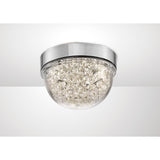 Harper Small LED Crystal Flush Ceiling Light 4000K 6W - Polished Chrome