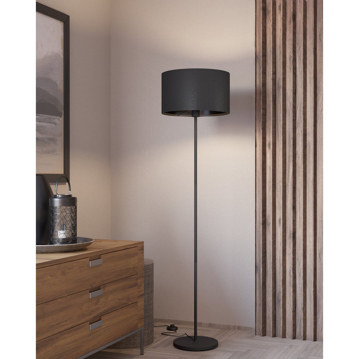 Hasanne Floor Lamp - Black
