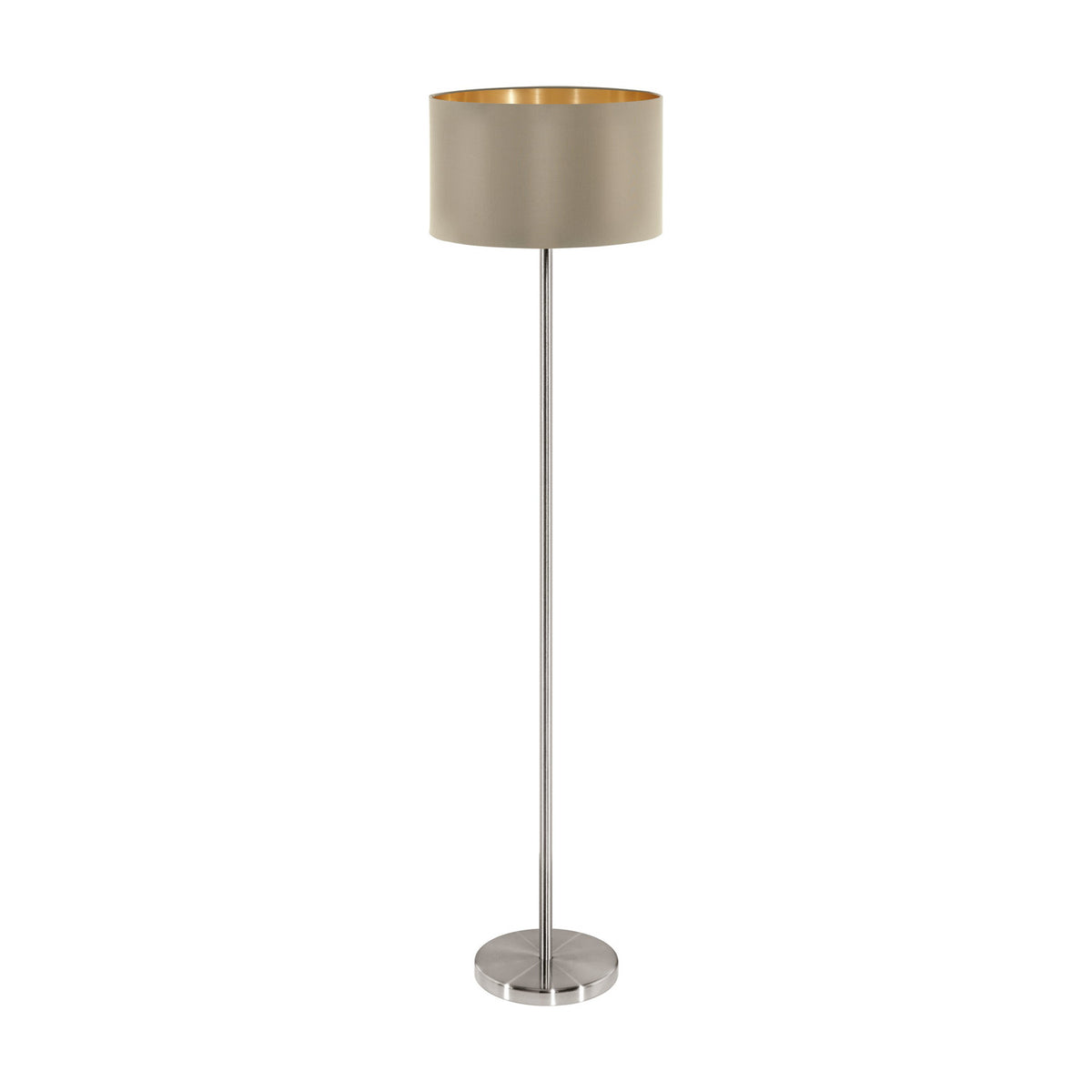 Hasanne Floor Lamp - Satin Nickel