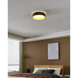 Hasanne LED Flush Ceiling Light - Mocha & Gold