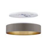 Hasanne LED Flush Ceiling Light - Mocha & Gold