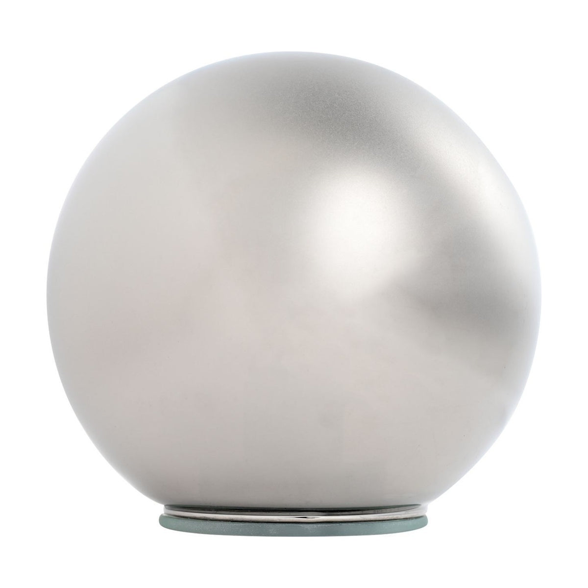 Small Glass Ball with LED Lights Table Decoration - Silver