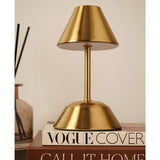 Small Cone Shade USB LED Touch Table Lamp 18.5cm - Bronze