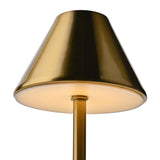 Slim Tapered Shade USB LED Touch Table Lamp 28.5cm - Bronze