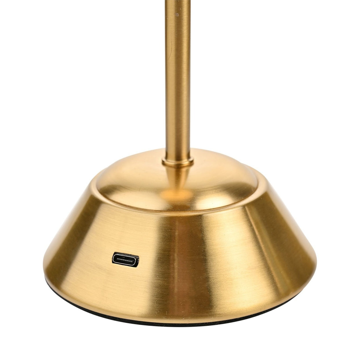 Slim Tapered Shade USB LED Touch Table Lamp 28.5cm - Bronze