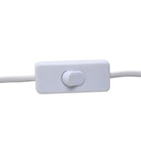 White inline cord switch with rotary dial control on a white cable, shown close-up against a plain white background.