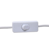 Butterfly Cut-Out Tube Plug-in Ceramic Table Lamp - White