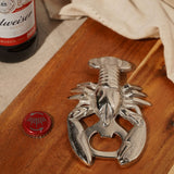 Lobster Metal Bottle Opener - Silver