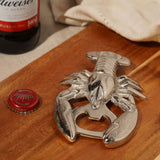 Lobster Metal Bottle Opener - Silver