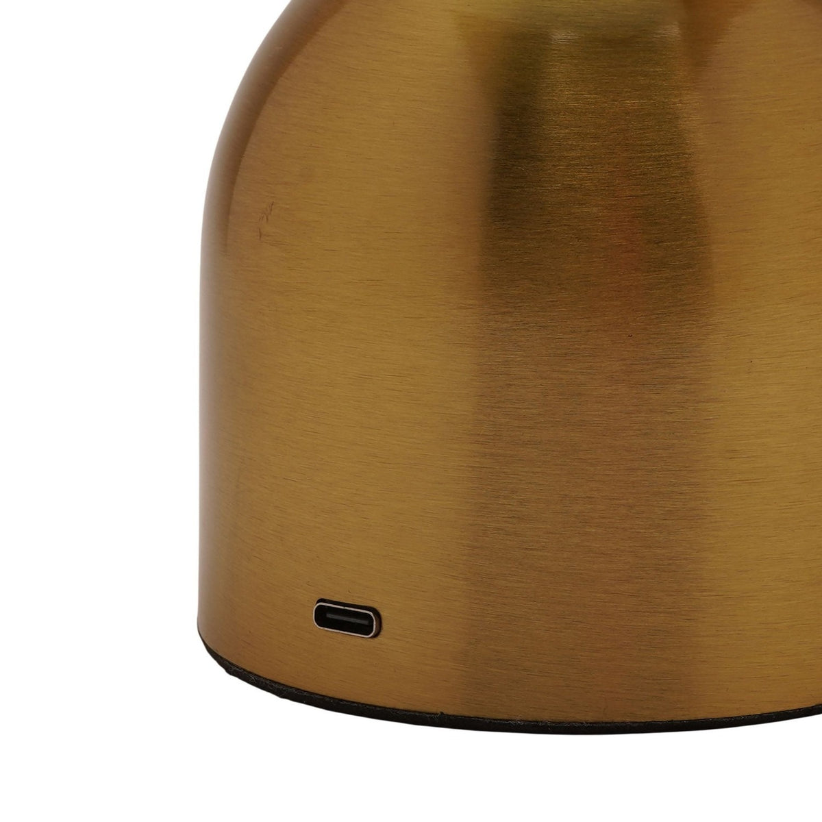 Glass Ball USB LED Touch Table Lamp 21cm - Bronze & White