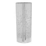 Scatter Dot Battery Operated Glass Tube Table Lamp - Silver