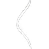 A slim, S-shaped Helix LED Floor Lamp 42W 4000K in White & Chrome stands vertically against a plain white background.