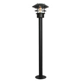 Helsingor 1 Light Bollard Lantern - Black
