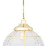 Henlow Glass Lantern Globe Pendant Light