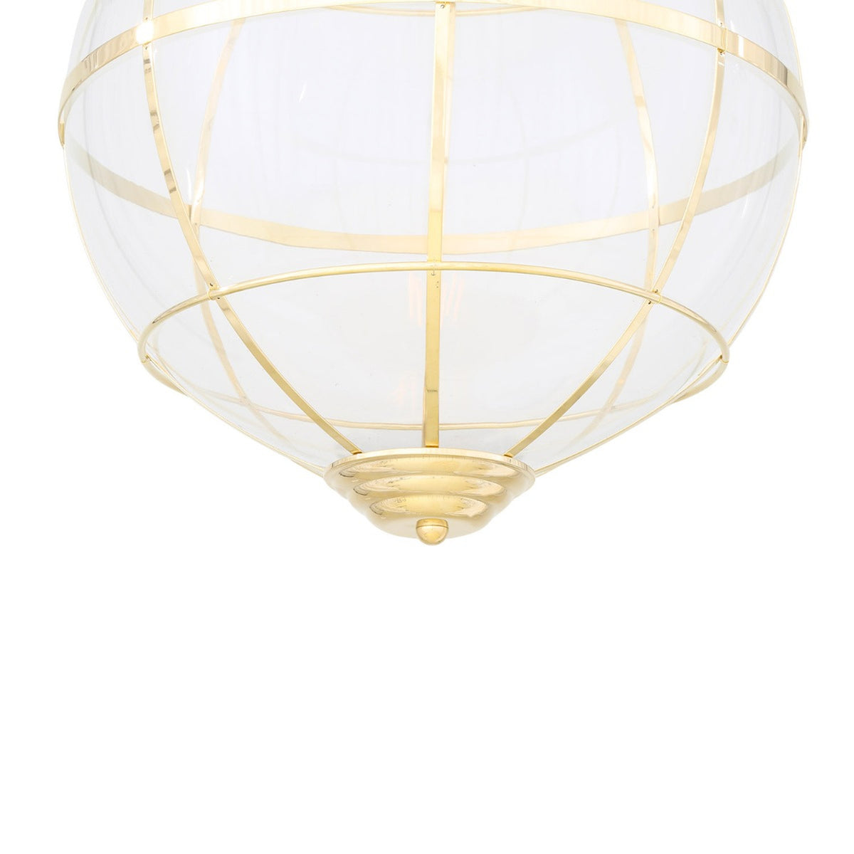 Henlow Glass Lantern Globe Pendant Light