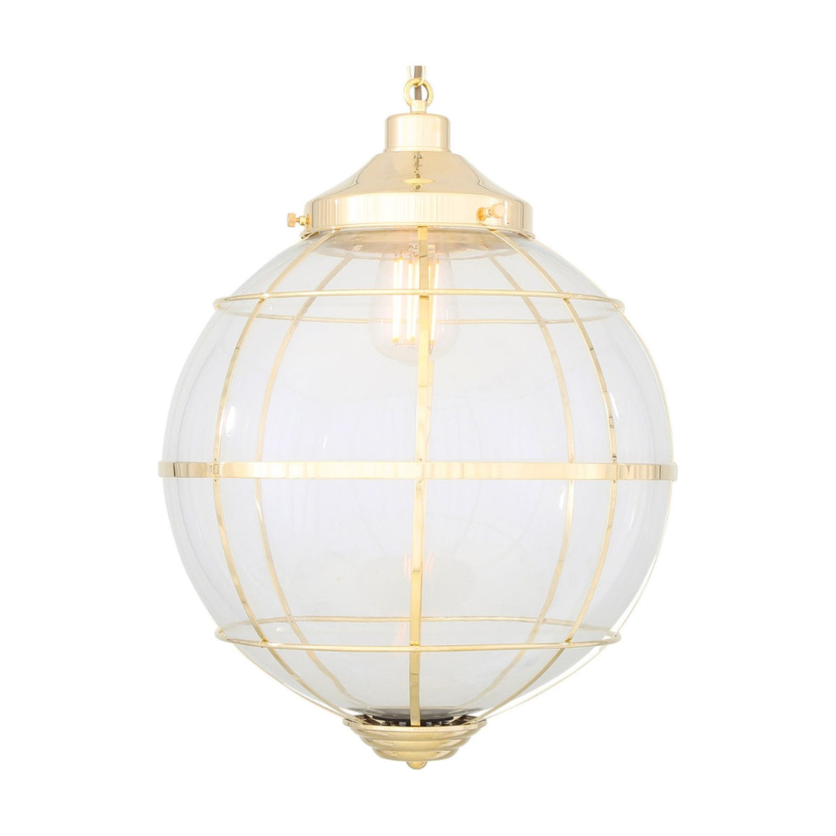 Henlow Glass Lantern Globe Pendant Light
