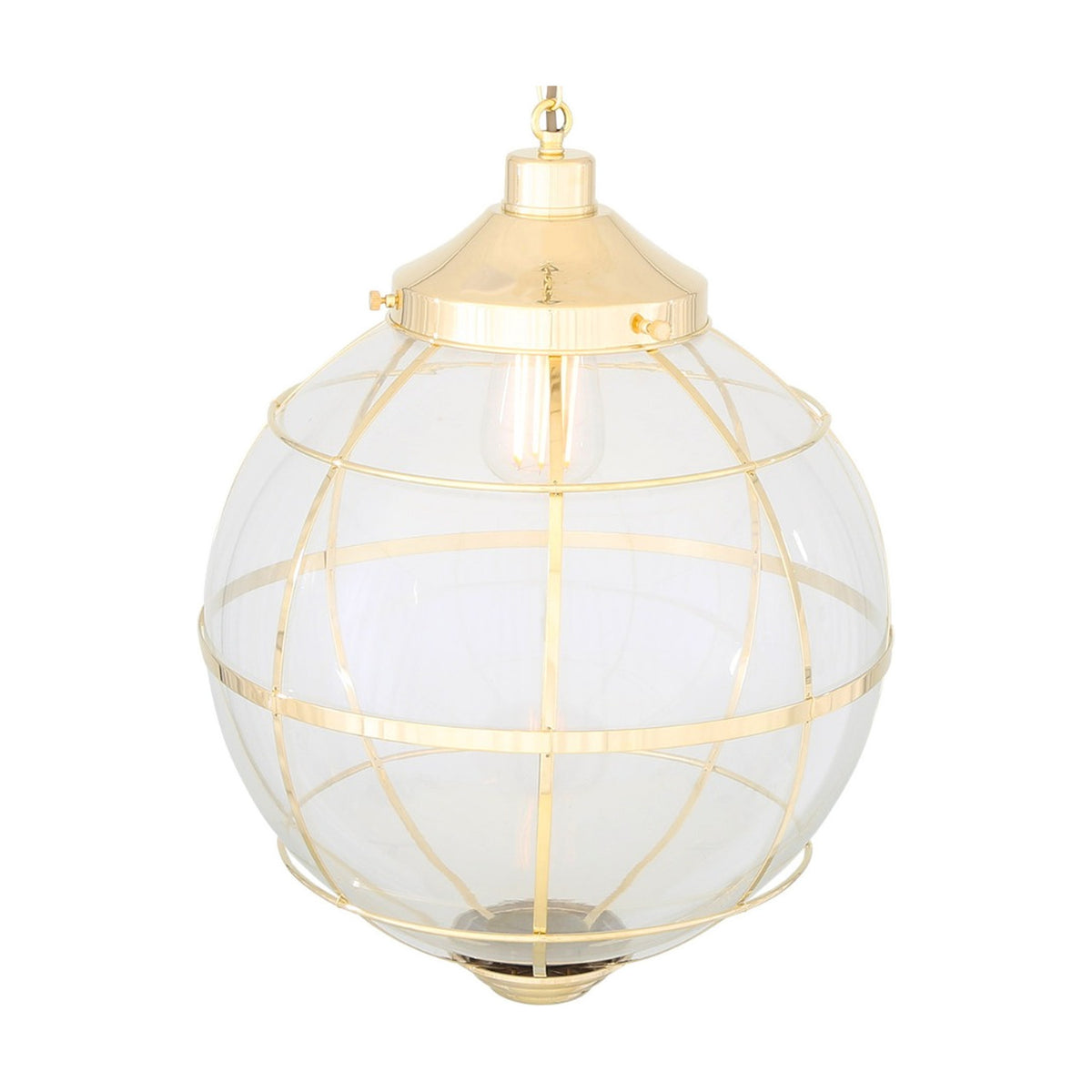 Henlow Glass Lantern Globe Pendant Light