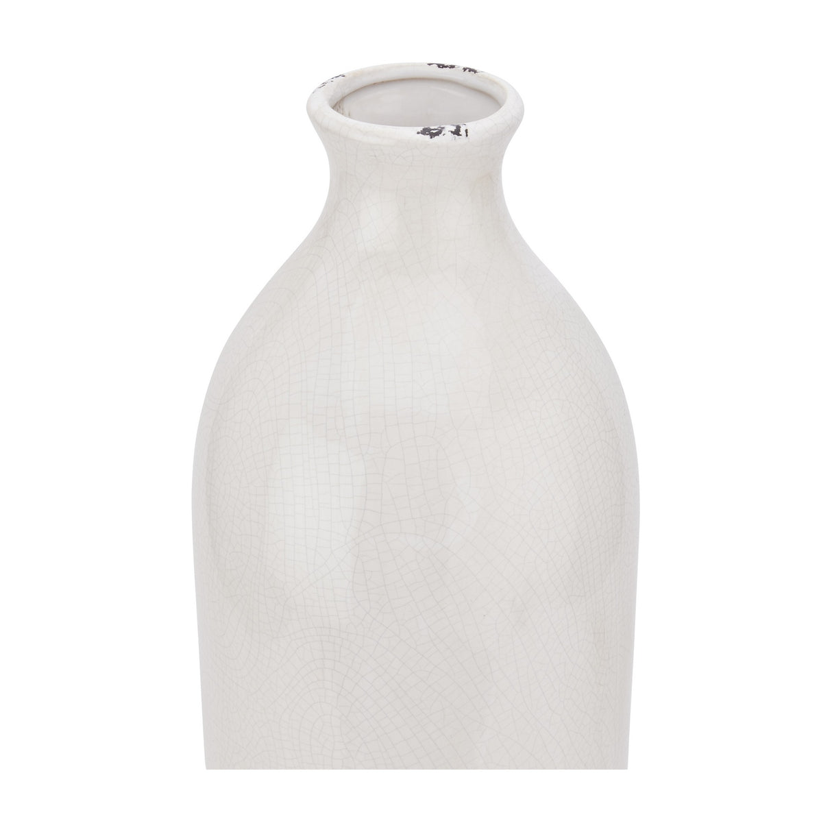 Calvenne Glazed Ceramic Vase – Cream