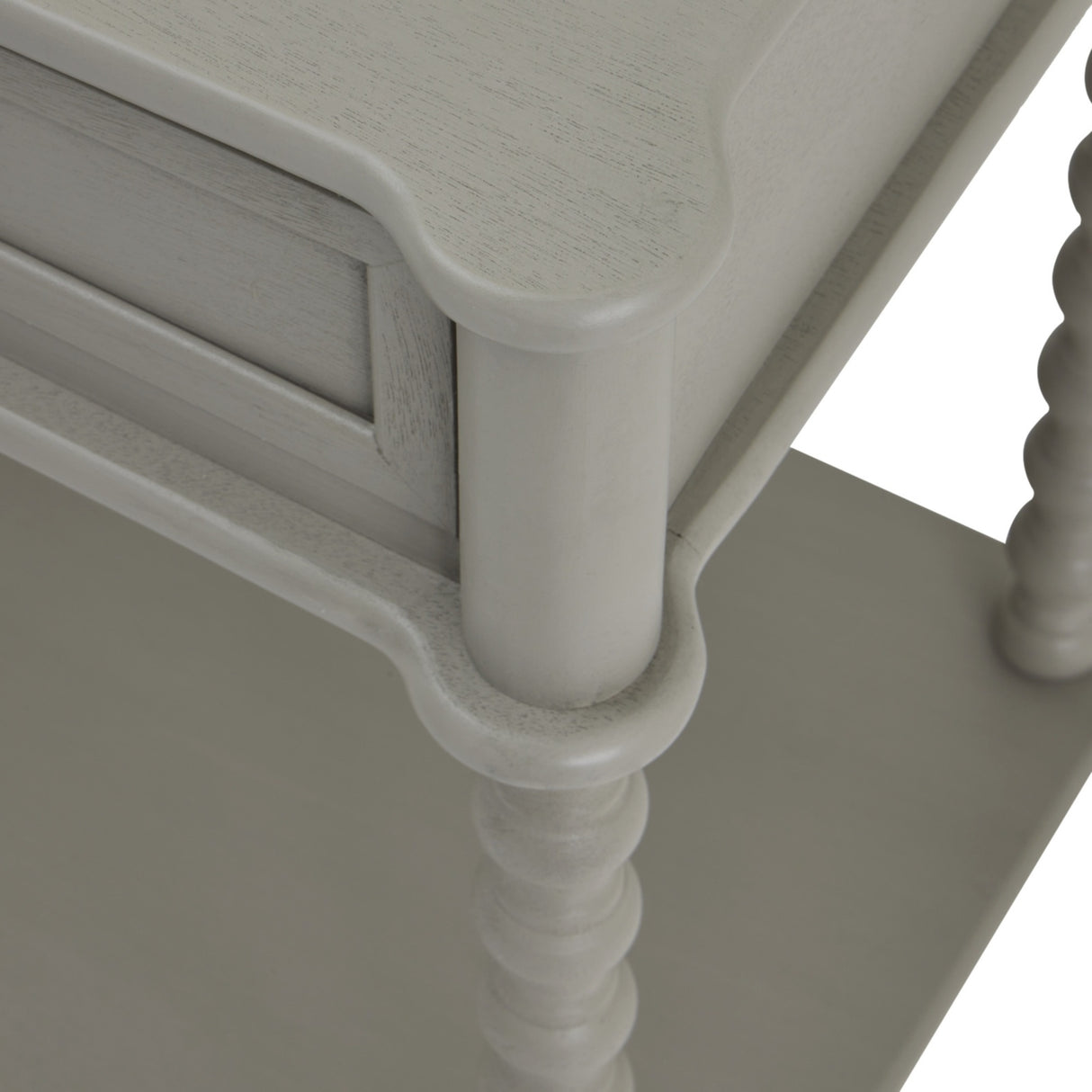 Halvorne Large Two Drawer Console Table – Grey