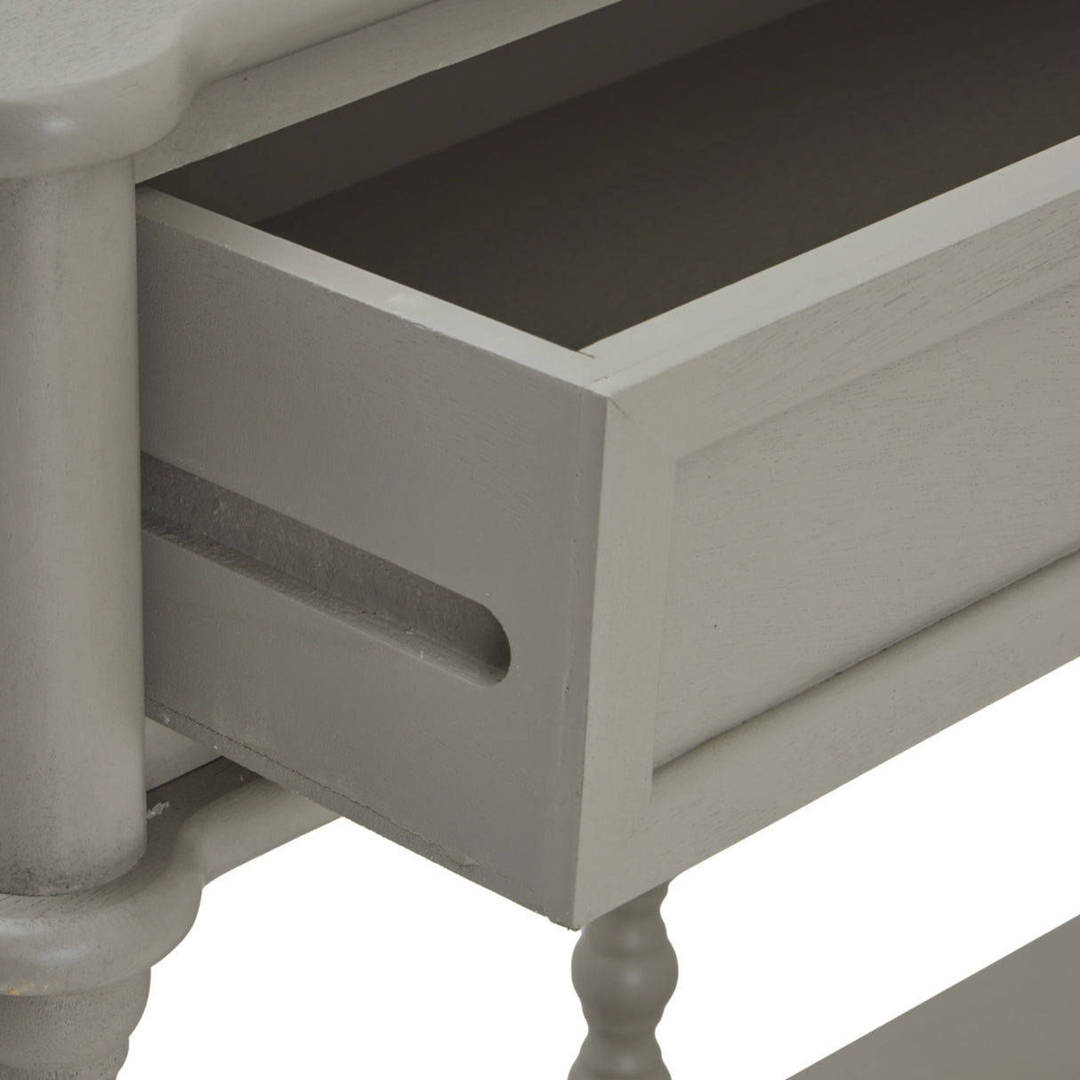 Halvorne Large Two Drawer Console Table – Grey