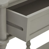 Halvorne Large Two Drawer Console Table – Grey