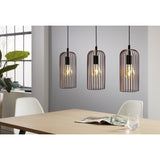 Hilorne Linear Pendant Light - Black & Copper