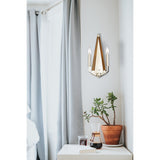 Hilton 2 Light Wood Wall Light - Nickel & Taupe