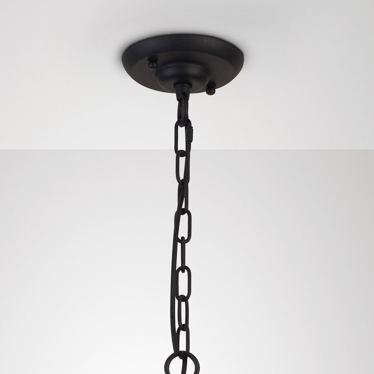 Hilton 30cm Tetragonal 3 Light Wood Chandelier - Black & Dark Grey