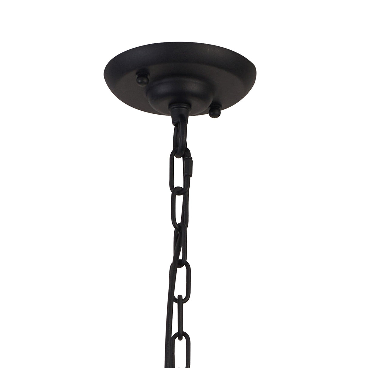 Hilton 30cm Tetragonal 3 Light Wood Chandelier - Black & Dark Grey