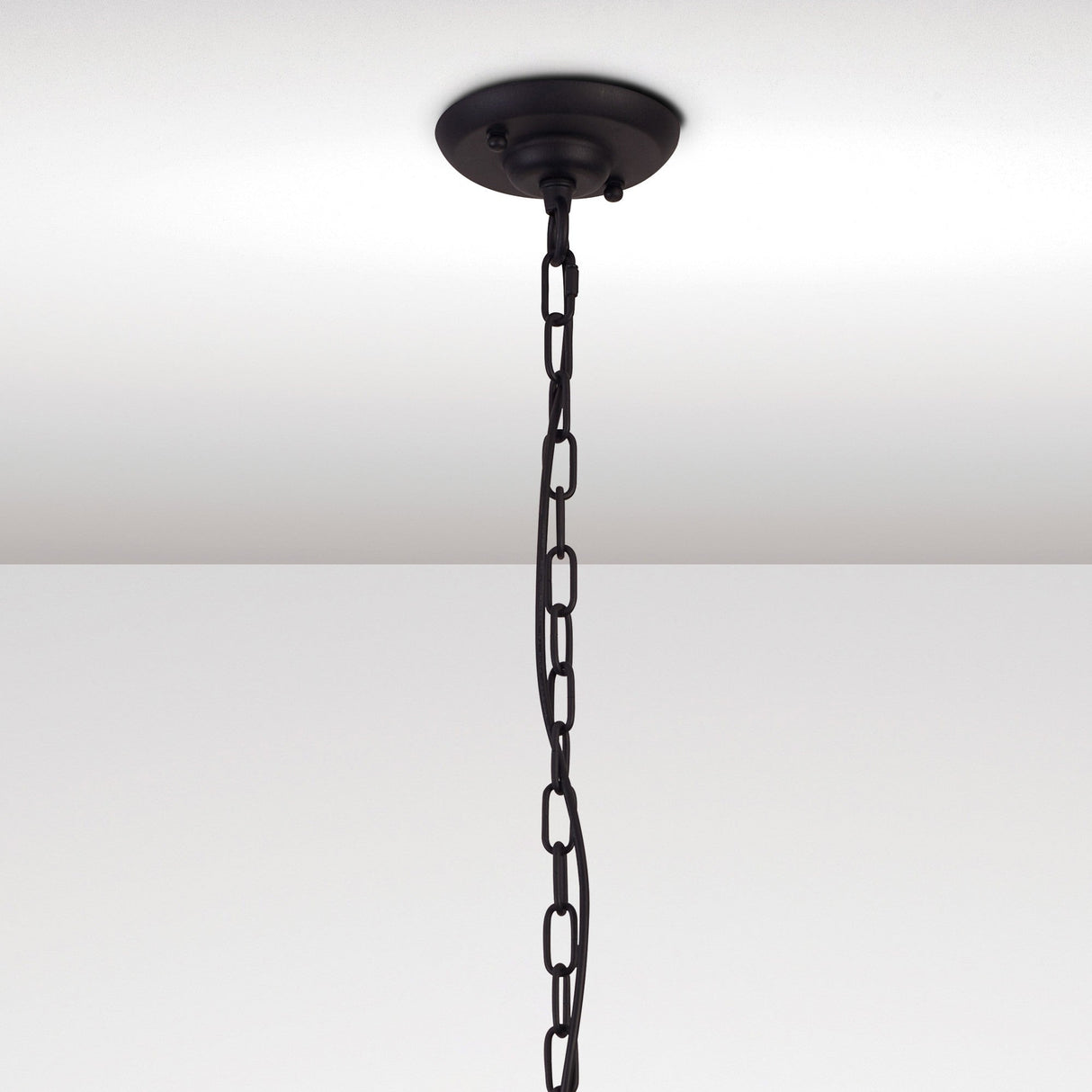 Hilton 81cm Octagonal 8 Light Wood Chandelier - Black & Dark Grey