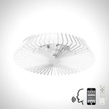 Himalaya CCT Dimmable LED Ceiling Retractable Fan Light With Remote, APP & Voice Control - White
