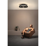 Himalaya CCT Dimmable LED Ceiling Retractable Fan Light With Remote, APP & Voice Control - Black