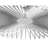 Himalaya CCT Dimmable LED Ceiling Retractable Fan Light With Remote, APP & Voice Control - Silver