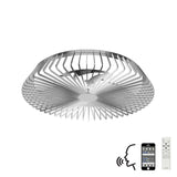 Himalaya CCT Dimmable LED Ceiling Retractable Fan Light With Remote, APP & Voice Control - Silver