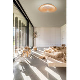 Himalaya CCT Dimmable LED Ceiling Retractable Fan Light With Remote, APP & Voice Control - Brown