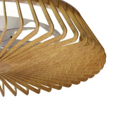 Himalaya Mini CCT Dimmable LED Ceiling Retractable Fan Light With Remote Control - Brown