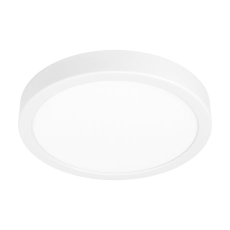 Hinanne round LED downlight, 28.5cm, white steel body with white plastic diffuser, low-profile integrated LED fitting shown on a plain white background.
