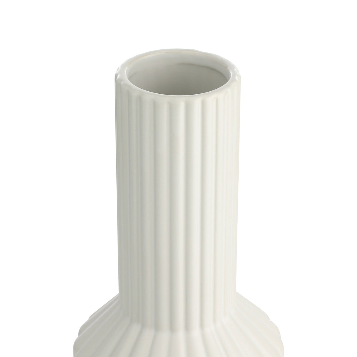 Hirado Ceramic Vase - White