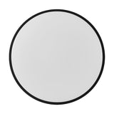 Hirnette LED Flush Ceiling Light - White & Black