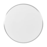 Hirnette LED Flush Ceiling Light - White & Satin Nickel