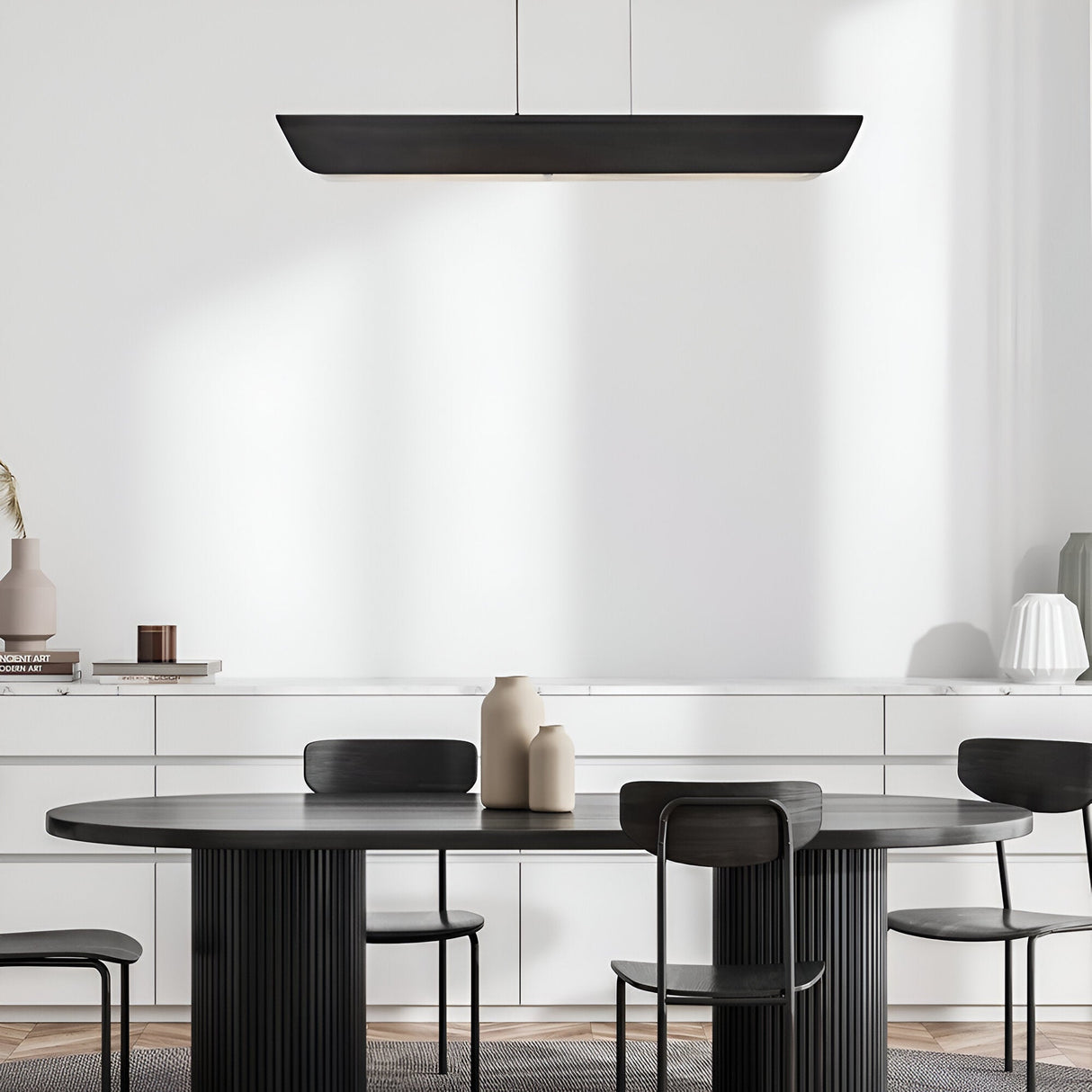 Arco LED Linear Suspension Light 43W 3000K - Black Oxide