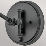 Arti 1 Light Rattan Shade Wall Light - Black
