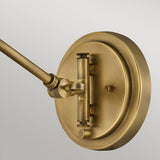 Arti 1 Light Clear Glass Shade Wall Light - Heritage Brass