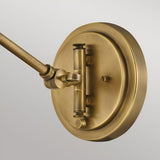 Arti 1 Light Natural Rattan Shade Wall Light - Heritage Brass