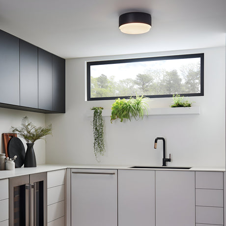 Cedric 2 Light Flush - Black